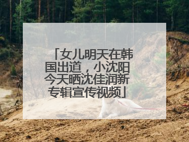 女儿明天在韩国出道，小沈阳今天晒沈佳润新专辑宣传视频