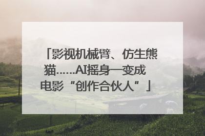 影视机械臂、仿生熊猫……AI摇身一变成电影“创作合伙人”