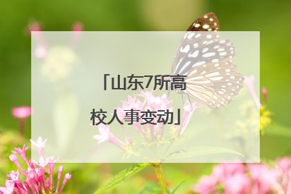 山东7所高校人事变动