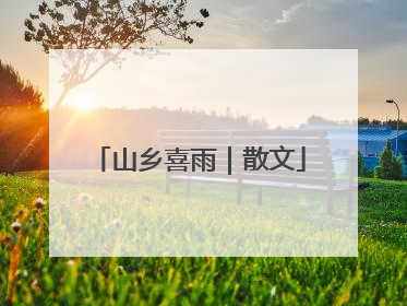 山乡喜雨｜散文