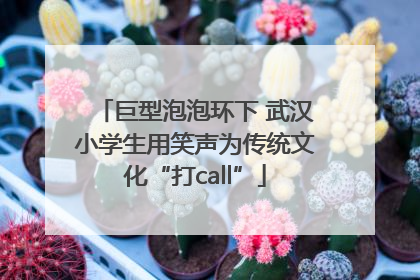 巨型泡泡环下 武汉小学生用笑声为传统文化“打call”