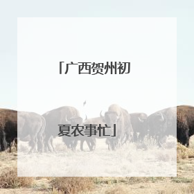 广西贺州初夏农事忙