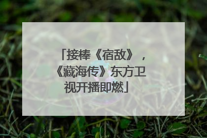 接棒《宿敌》，《藏海传》东方卫视开播即燃