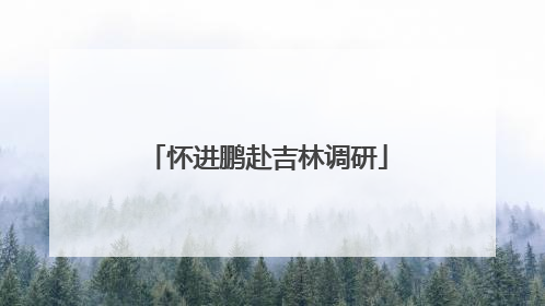 怀进鹏赴吉林调研