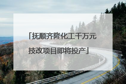 抚顺齐隆化工千万元技改项目即将投产