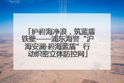 护碧海净浪，筑蓝盾铁壁——浦东海警“沪海安澜·碧海蓝盾”行动织密立体防控网