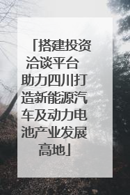 搭建投资洽谈平台 助力四川打造新能源汽车及动力电池产业发展高地