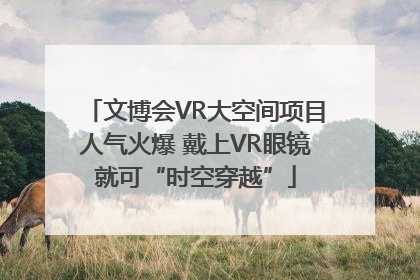 文博会VR大空间项目人气火爆 戴上VR眼镜就可“时空穿越”