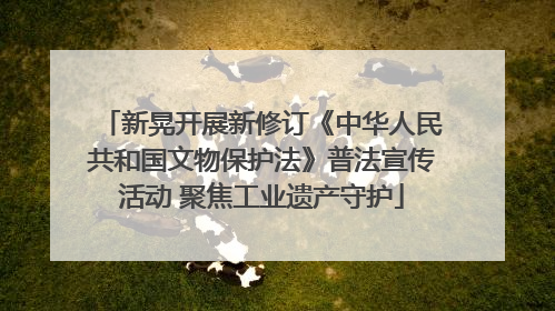 新晃开展新修订《中华人民共和国文物保护法》普法宣传活动 聚焦工业遗产守护