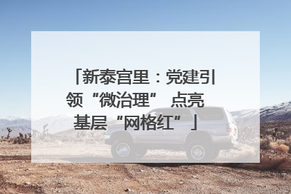 新泰宫里：党建引领“微治理” 点亮基层“网格红”