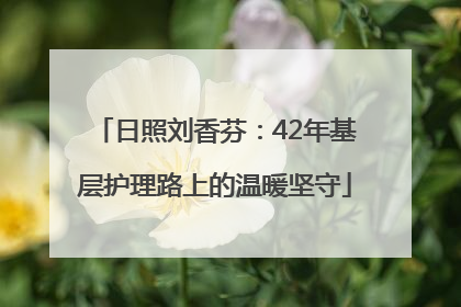 日照刘香芬：42年基层护理路上的温暖坚守