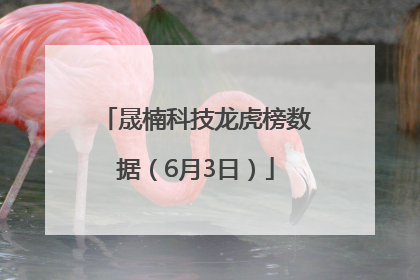 晟楠科技龙虎榜数据（6月3日）