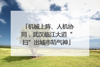机械上阵、人机协同，武汉临江大道“扫”出城市精气神