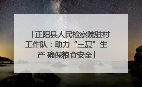 正阳县人民检察院驻村工作队：助力“三夏”生产 确保粮食安全