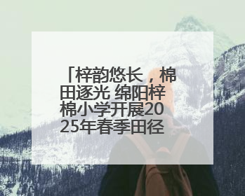 梓韵悠长，棉田逐光 绵阳梓棉小学开展2025年春季田径运动会