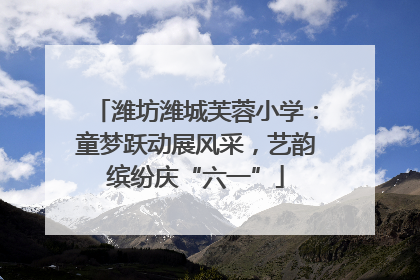 潍坊潍城芙蓉小学：童梦跃动展风采，艺韵缤纷庆“六一”