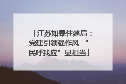 江苏如皋住建局：党建引领强作风 “民呼我应”显担当