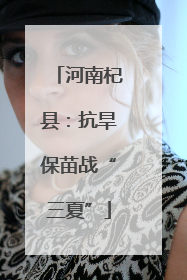 河南杞县：抗旱保苗战“三夏”