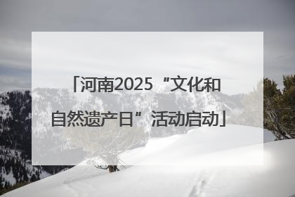 河南2025“文化和自然遗产日”活动启动