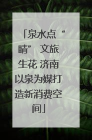 泉水点“睛” 文旅生花 济南以泉为媒打造新消费空间