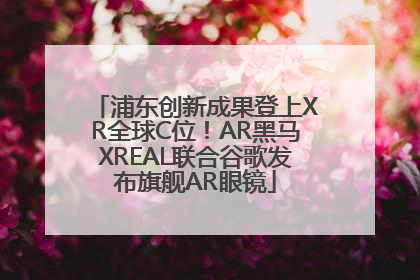 浦东创新成果登上XR全球C位！AR黑马XREAL联合谷歌发布旗舰AR眼镜