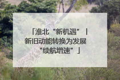淮北“新机遇”丨新旧动能转换为发展“续航增速”