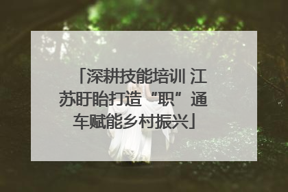 深耕技能培训 江苏盱眙打造“职”通车赋能乡村振兴