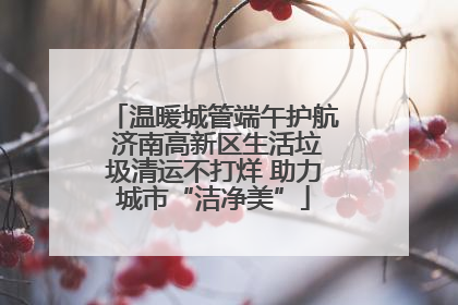 温暖城管端午护航 济南高新区生活垃圾清运不打烊 助力城市“洁净美”