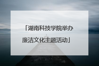湖南科技学院举办廉洁文化主题活动