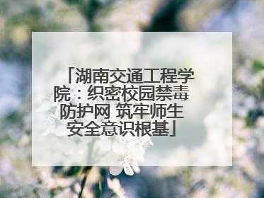 湖南交通工程学院：织密校园禁毒防护网 筑牢师生安全意识根基