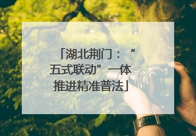 湖北荆门：“五式联动”一体推进精准普法