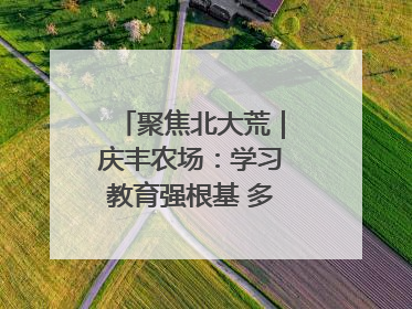 聚焦北大荒｜庆丰农场：学习教育强根基 多管齐下助发展