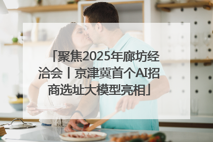 聚焦2025年廊坊经洽会丨京津冀首个AI招商选址大模型亮相