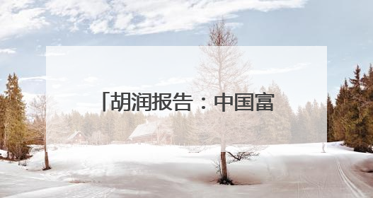 胡润报告：中国富裕家庭数量连续2年下降，高净值人群最想要“健康”