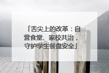 舌尖上的改革：自营食堂、家校共治，守护学生餐盘安全