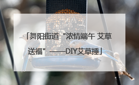 舞阳街道“浓情端午 艾草送福”——DIY艾草捶
