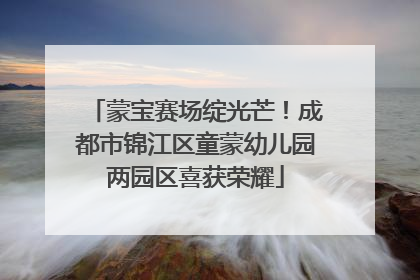 蒙宝赛场绽光芒！成都市锦江区童蒙幼儿园两园区喜获荣耀