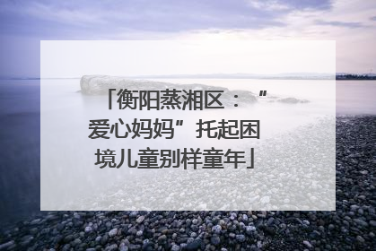 衡阳蒸湘区：“爱心妈妈”托起困境儿童别样童年