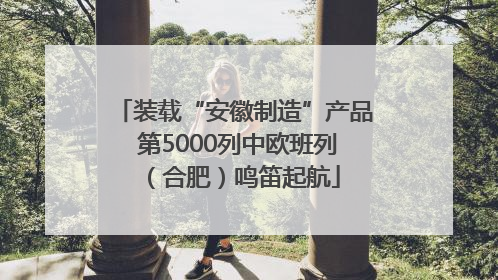装载“安徽制造”产品 第5000列中欧班列（合肥）鸣笛起航
