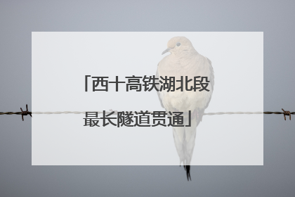 西十高铁湖北段最长隧道贯通