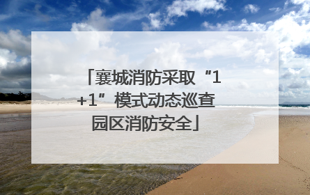 襄城消防采取“1+1”模式动态巡查园区消防安全