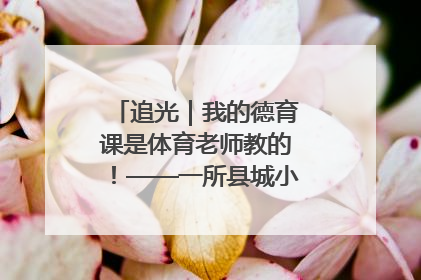 追光｜我的德育课是体育老师教的！——一所县城小学的思政课改革