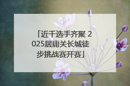 近千选手齐聚 2025居庸关长城徒步挑战赛开赛