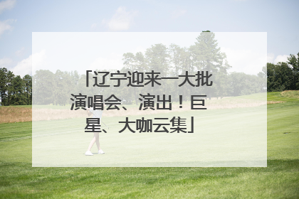辽宁迎来一大批演唱会、演出！巨星、大咖云集