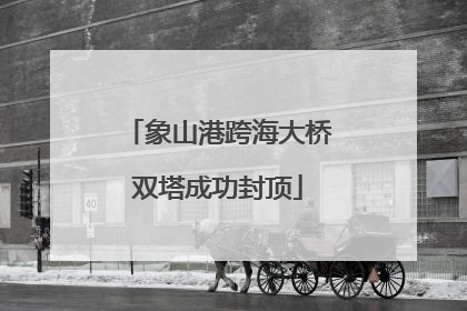 象山港跨海大桥双塔成功封顶