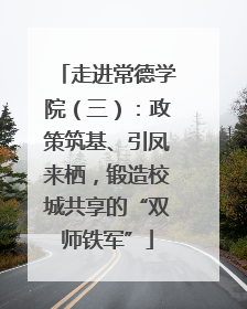 走进常德学院（三）：政策筑基、引凤来栖，锻造校城共享的“双师铁军”