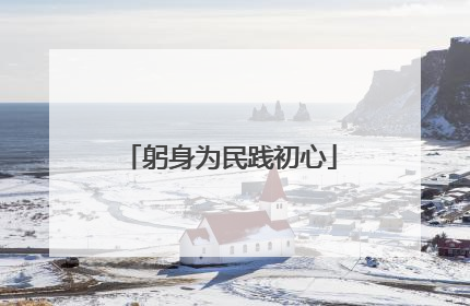 躬身为民践初心