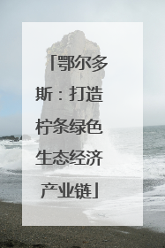 鄂尔多斯：打造柠条绿色生态经济产业链