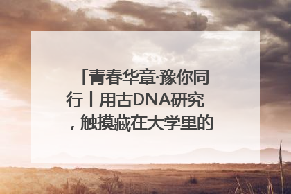 青春华章·豫你同行丨用古DNA研究，触摸藏在大学里的“上下五千年”