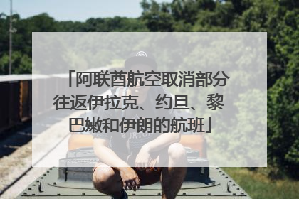 阿联酋航空取消部分往返伊拉克、约旦、黎巴嫩和伊朗的航班